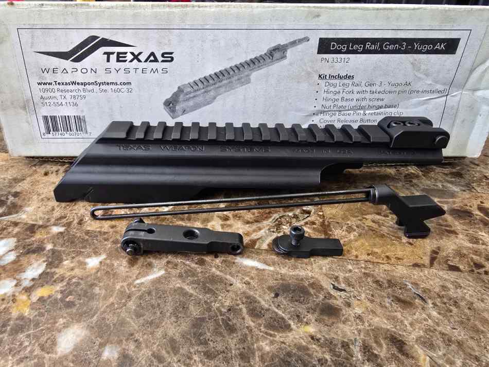 Texas Weapon Systems Yugo AK Dog Leg Rail Gen 3 
