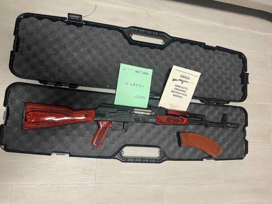 Unfired Red Russian Saiga SGL21, AK47 ,Box, Manual
