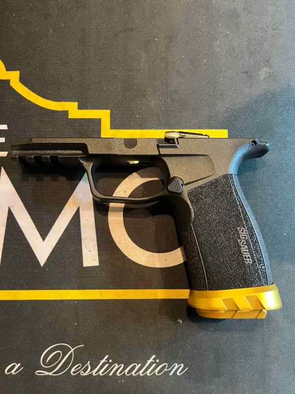 Sig XMacro grip with Gold Tyrant parts. p365XL too