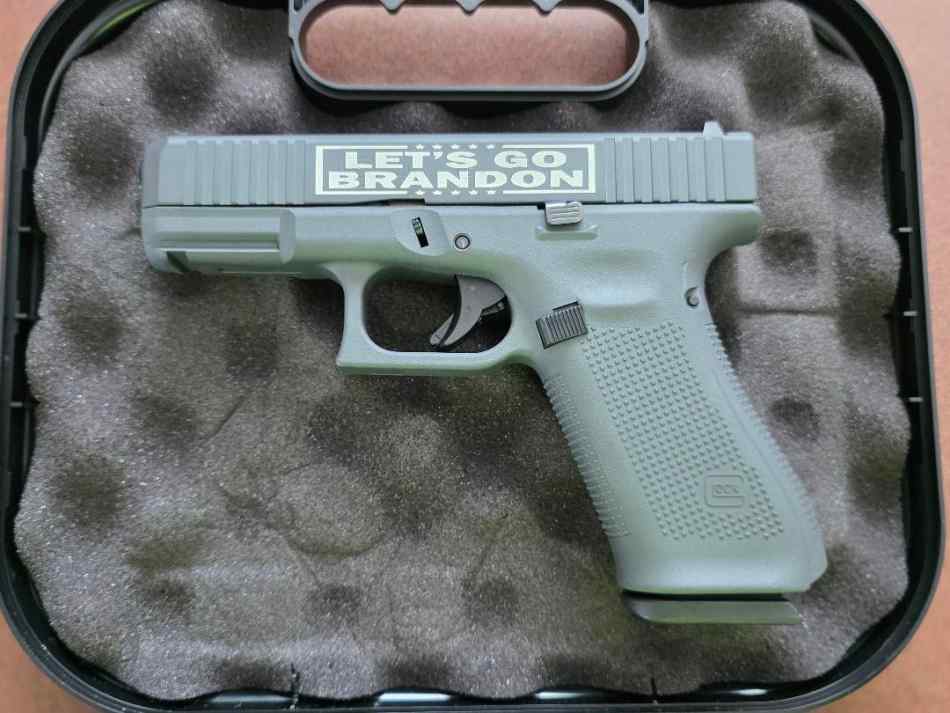 Glock 45 LET'S GO BRANDON" 9mm NEVER FIRED! SALE!